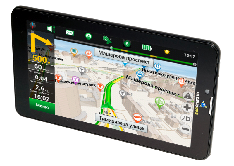Автомобильный навигатор GlobusGPS GL-700Android