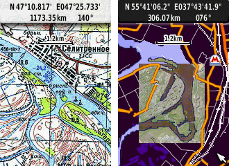 Меню Garmin GPSMap 62s и GPSMap 78s