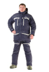 Зимний костюм для рыбалки и охоты Novatex «Cоболь» -45 (Таслан, Синий) GRAYLING