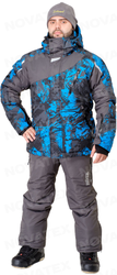 Зимний костюм для рыбалки и охоты Novatex «Ирбис» (Dobby/таслан, серый) PAYER