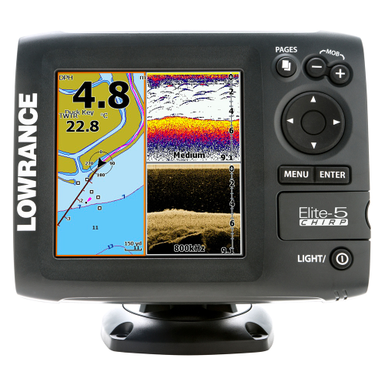 Картплоттер Lowrance Elite-5 Chirp (83\200+455\800kHz)