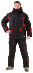 Зимний костюм для рыбалки Novatex «Селигер» (кошачий глаз, черно-красный) GRAYLING