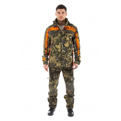 Осенний костюм для охоты и рыбалки TRITON Хамелеон -5 (СофтШелл, зеленый) 
